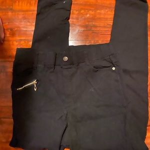 Skinny Ankle Jeggins-Black 2X